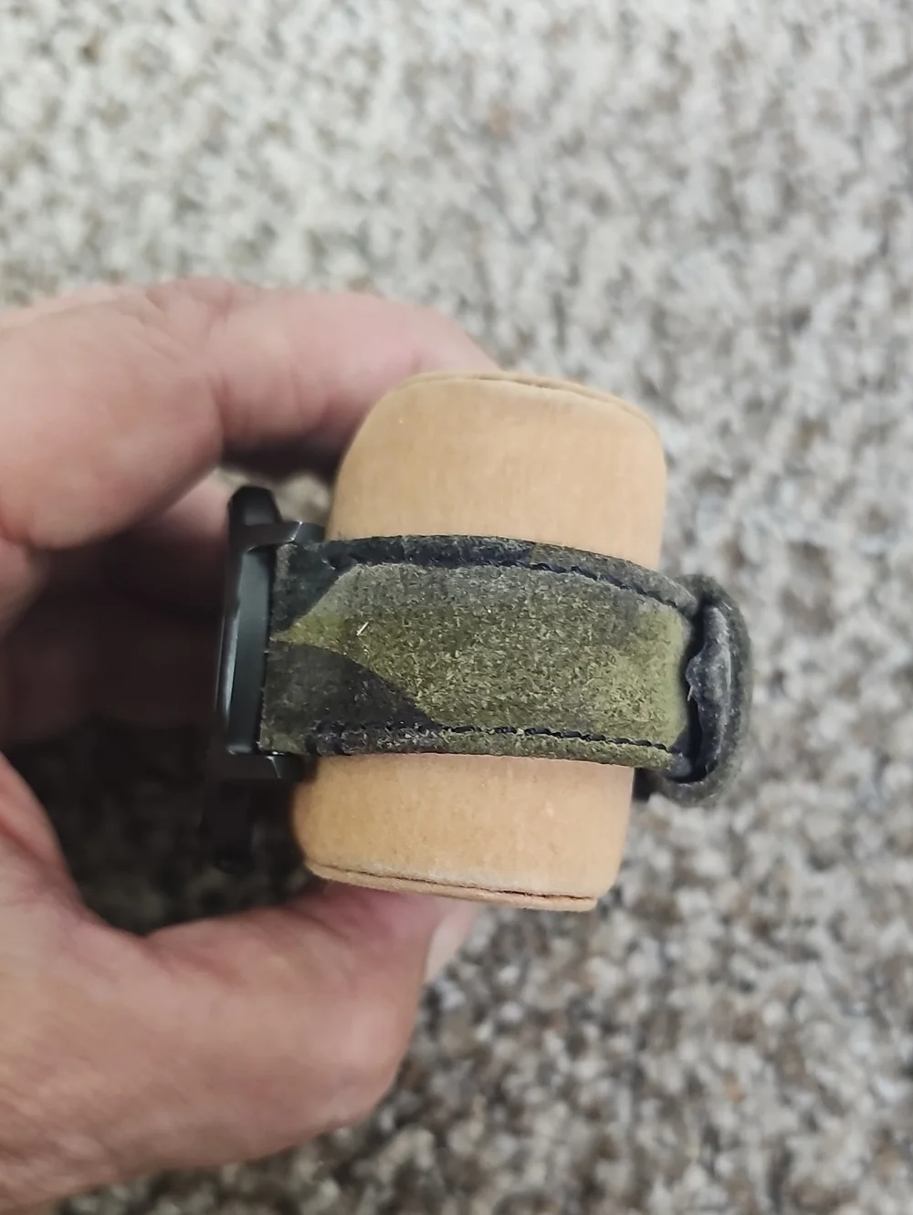 NIXON PORTER CAMO LEATHER BAND WATCH BFPM-07-223